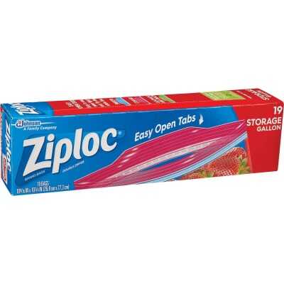 Ziploc 1Gal. Double Zipper Food Storage Bag (19-Count)